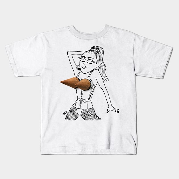 Cornetto - Madonna's bra Kids T-Shirt by MassimoFenati